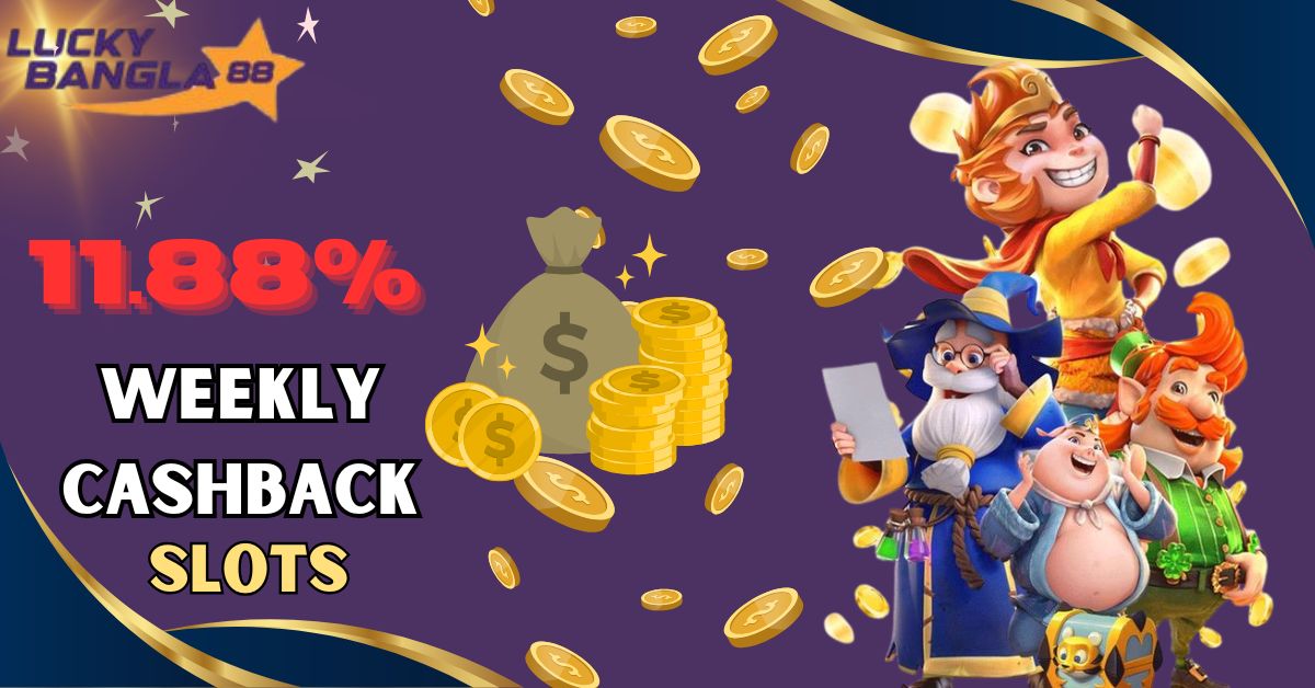11.88% weekly cashback slots